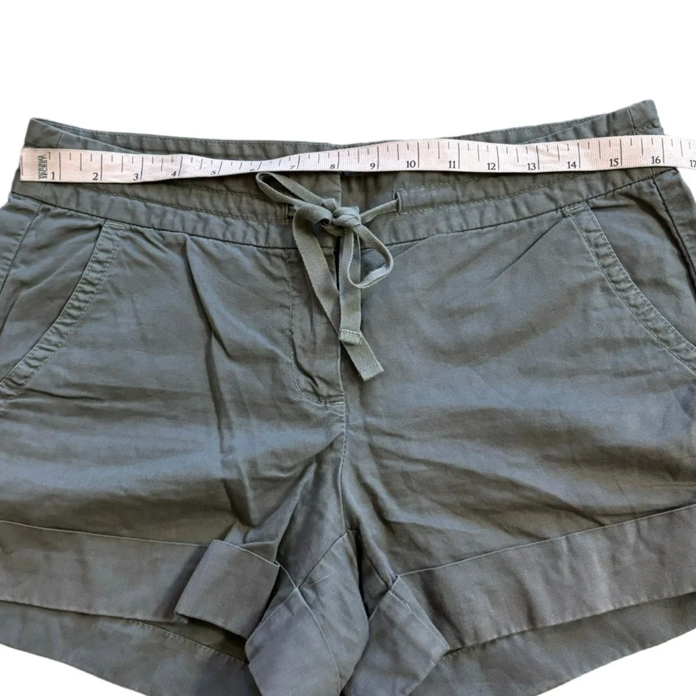 J. Crew Lenin Cotton Brown Shorts Women’s Size 4 Preppy Beach Casual Simmer